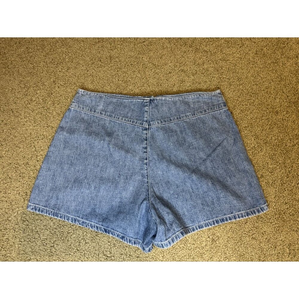 VTG Womens Denim Jean Mid Rise Shorts Lot Of 2 Travel Beach Preppy Y2k 90s Sz 6 - Picture 6 of 15